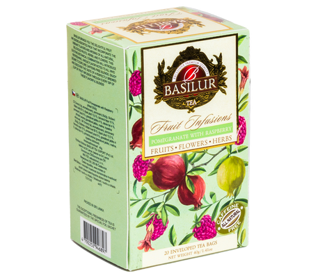 Fruit Infusions - Pomegranate with Raspberry - 20 Enveloped Tea Bags