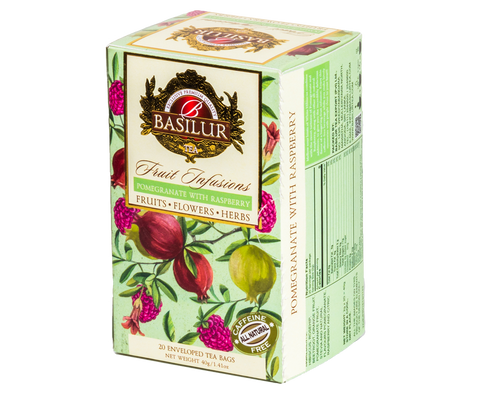 Fruit Infusions - Pomegranate with Raspberry - 20 Enveloped Tea Bags