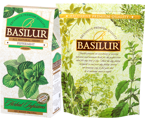 Basilur Tea - Premium Peppermint Tea - 30g Loose Leaf