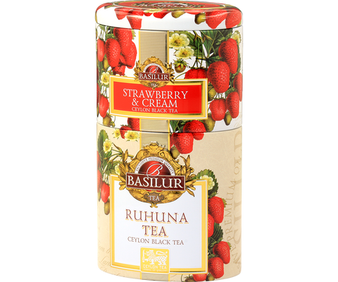 Two Layer Caddy - Strawberry & Cream and Ruhuna Tea - 100g Loose Leaf Tea