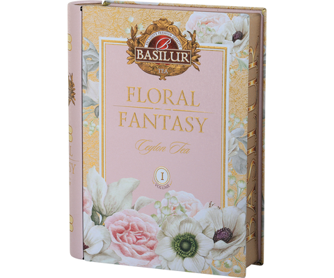 Floral Fantasy I Tea Book - Peppermint, Hibiscus & Rose Green Tea - 100g Loose Leaf