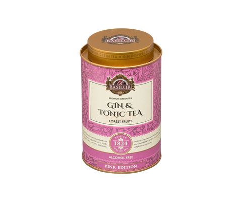 Basilur Gin Tea - Pink Edition - 75g Loose Leaf Green Tea