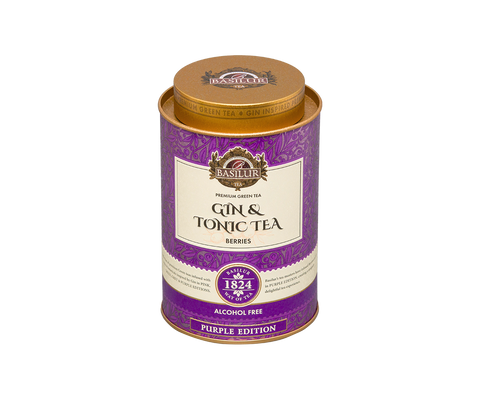 Basilur Gin Tea - Purple Edition - 75g Loose Leaf Green Tea