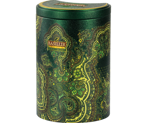 Moroccan Mint Green Tea Tin Caddy - 100g Loose Leaf Tea