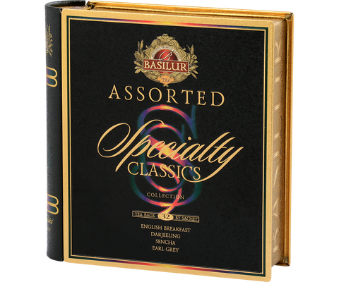 Specialty Classics Tea Book - 32 Assorted Enveloped Tea Bags - 4 Flavours