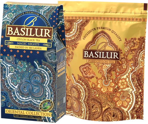 Basilur's Magic Nights Black Tea Blend - 100g Loose Leaf Refill Pack