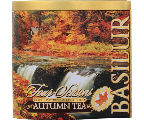 Autumn Tea Tin Caddy - Premium Black Tea - 100g Loose Leaf