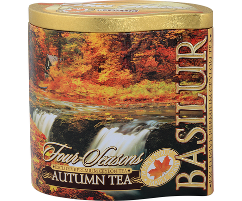 Autumn Tea Tin Caddy - Premium Black Tea - 100g Loose Leaf