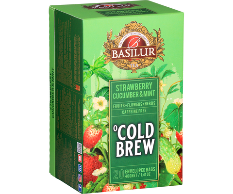 Cold Brew - Strawberry Cucumber & Mint - 20 Enveloped Tea Bags